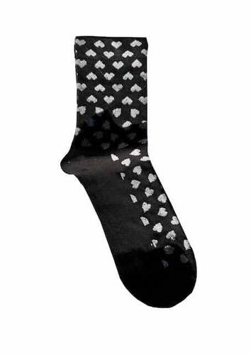 Calzino Cuori Nero
