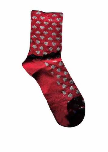 Calzino Cuori Rosso