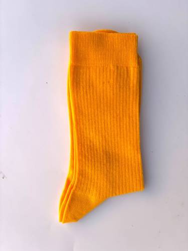 Calzino Paripiede Costina Donna Caldo Cotone Giallo