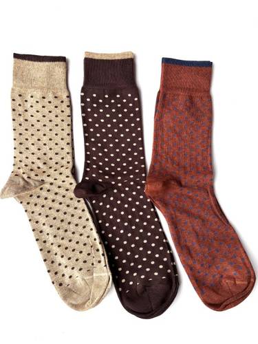 Calzino Paripiede Uomo Caldo Cotone pois