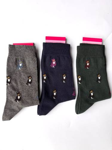 Calzino Paripiede Donna caldo cotone micetti assortiti variante uno