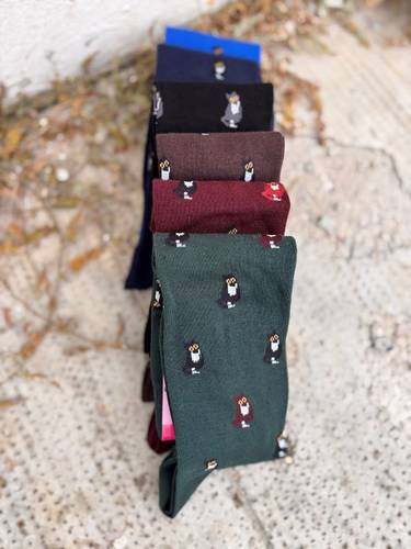 Calzettone Donna caldo cotone micetti assortiti variante due