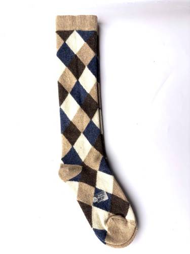 Calzettone Donna Misto Cashmere Rombi beige