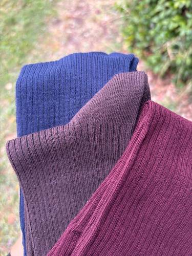 Calzino Paripiede Costina Donna Caldo Cotone Bordeaux