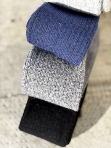 Calzettone donna misto cashmere NUVOLA blu