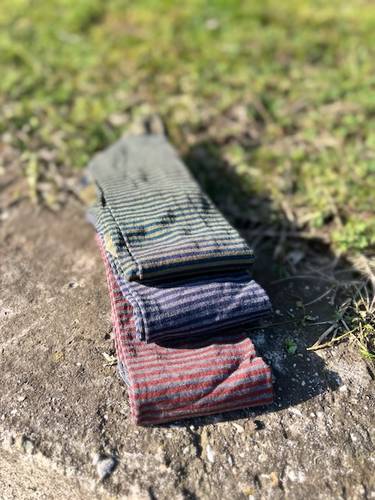 Calza lunga cotone Uomo Righe Piccole V1