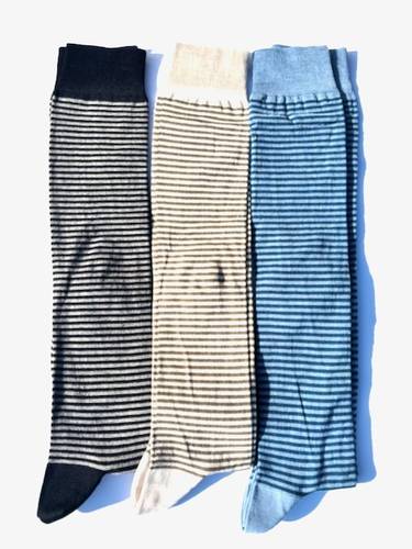 Calza lunga cotone Uomo Righe Piccole V2