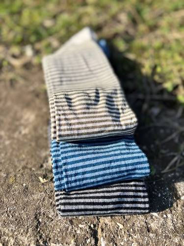 Calza lunga cotone Uomo Righe Piccole V2