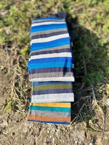 Calza Lunga cotone Uomo Multirighe