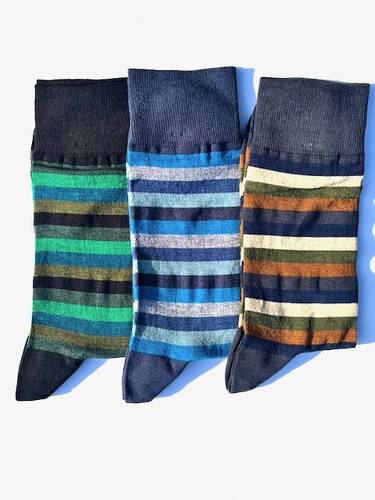 Calza Corta Uomo cotone Riga Larga