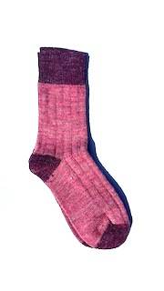 Paripiede Donna Alpaca Costa Larga Rosa Antico