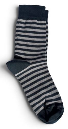 Calzino Paripiede Donna caldo cotone righe verde e beige